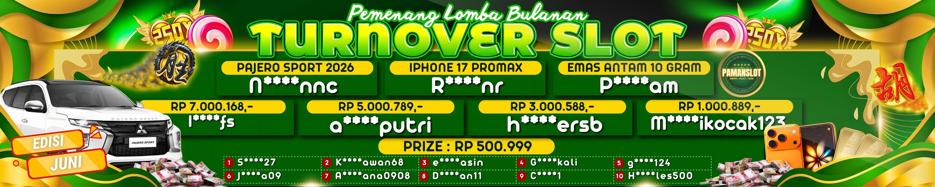PEMENANG TO BULANAN SLOT